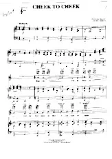 scarica la spartito per fisarmonica Cheek To Cheek (Chant  : Frank Sinatra) (Piano + Vocal) in formato PDF