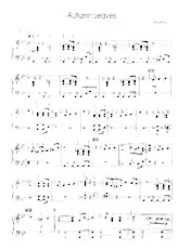 télécharger la partition d'accordéon Atumn Leaves (Piano) au format PDF