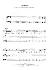 télécharger la partition d'accordéon Get Back (Electric Piano) au format PDF