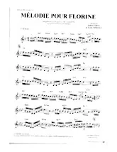 télécharger la partition d'accordéon Mélodie pour Florine (Tango) au format PDF
