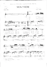 scarica la spartito per fisarmonica Mon frère (Slow) in formato PDF