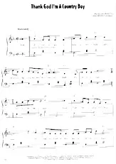 descargar la partitura para acordeón Thank God I'm a country boy (Chant : John Denver) (Country Quickstep Linedance) en formato PDF