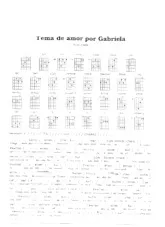 scarica la spartito per fisarmonica Tema de amor por Gabriela (Chant : Gal Costa) (Slow Rumba) in formato PDF
