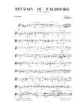 scarica la spartito per fisarmonica Refrain du faubourg (Orchestration) in formato PDF