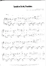 download the accordion score Sunshine on my shoulders (Country Ballade) in PDF format