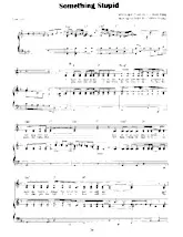 télécharger la partition d'accordéon Something stupid (Chant : Frank & Nancy Sinatra) (Rumba) au format PDF