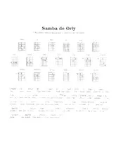 télécharger la partition d'accordéon Samba de Orly (Bossa Nova) au format PDF