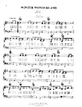 scarica la spartito per fisarmonica Winter Wonderland (Chant : Tony Bennett / Kylie Minogue) (Slow Fox-Trot) (Chant de Noël) in formato PDF