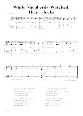 télécharger la partition d'accordéon While Shepherds watched their Flocks (Chant De Noël) au format PDF