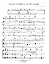 scarica la spartito per fisarmonica What Christmas means to me (Chant de Noël) in formato PDF
