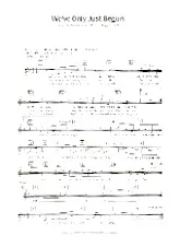 descargar la partitura para acordeón We've only just begun (Interprètes : The Carpenters) (Slow) en formato PDF