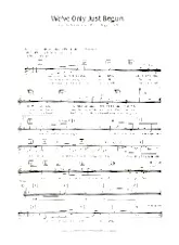 télécharger la partition d'accordéon We've only just begun (Interprètes : The Carpenters) (Slow) au format PDF