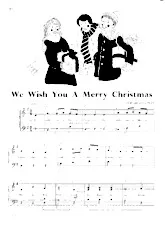 descargar la partitura para acordeón We wish you a merry Christmas (Chant de Noël) en formato PDF