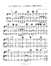 download the accordion score We wish you a merry Christmas (Chant de Noël) in PDF format
