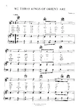 télécharger la partition d'accordéon We three Kings of Orient are (Chant de Noël) au format PDF