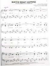 scarica la spartito per fisarmonica Watch what happens (Du Film : The Umbrellas of Cherbourg) (Arrangement : Gary Meisner) (Chant : Frank Sinatra) (Slow Fox-Trot) in formato PDF