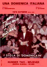 télécharger la partition d'accordéon Una Domenica Italiana (Chant : Toto Cutugno) (Canto / Chitarra / Fisarmonica) au format PDF