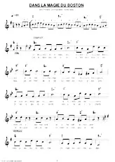 download the accordion score Dans la magie du boston in PDF format