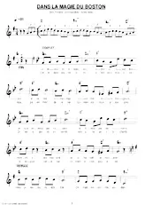 descargar la partitura para acordeón Dans la magie du boston en formato PDF