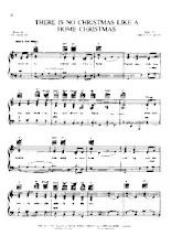 télécharger la partition d'accordéon There is no Christmas like a home Christmas (Chant de Noël) au format PDF