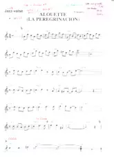 download the accordion score Alouette la pérégrinacion in PDF format
