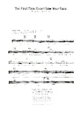 descargar la partitura para acordeón The first time ever I saw your face (Chant : Roberta Flack) (Slow Rock) en formato PDF