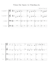 scarica la spartito per fisarmonica When The Saints Go Marching In (Quartet : Brass) (Parties Cuivres) in formato PDF