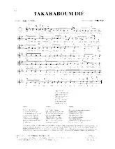 télécharger la partition d'accordéon Takaraboum dié (Ta ra ra boum dié) (Arrangement et Paroles : Willy Pep et Roger Engel) (Marche) au format PDF