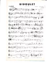 télécharger la partition d'accordéon Bidoulet (Orchestration) (Marche) au format PDF