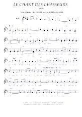 descargar la partitura para acordeón Le chant des chasseurs en formato PDF