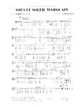 télécharger la partition d'accordéon Sous le soleil Marocain (Chant : Trio Logy / Duo Dénom) (Marche) au format PDF