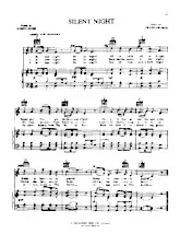 scarica la spartito per fisarmonica Silent night (Chant de Noël) in formato PDF