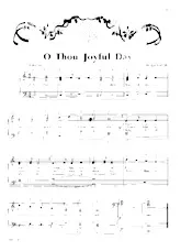 télécharger la partition d'accordéon O thou joyful day (Chant de Noël) au format PDF