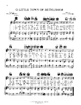 télécharger la partition d'accordéon O little town of Bethlehem (Chant de Noël) au format PDF