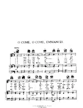 télécharger la partition d'accordéon O come O come Emmanuel (Chant de Noël) au format PDF