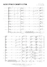 télécharger la partition d'accordéon Also Sprach Zarathustra (Arrangement : Rosario de Luca) (Brass Band Score) au format PDF