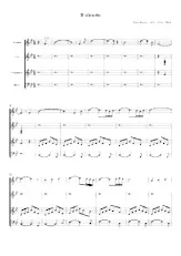 download the accordion score El Silenzio / El Silencio (Quartet : Tromba / Coro / Pianoforte / Basso) in PDF format