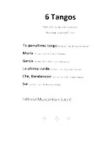 télécharger la partition d'accordéon 6 Tangos arrangés par Agustin Carlevaro en l'honneur d'Anibal Troilo) (Guitarre) au format PDF