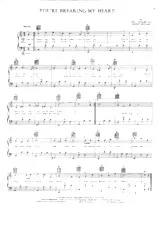 scarica la spartito per fisarmonica You're breaking my heart (Valse Lente) in formato PDF
