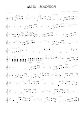 descargar la partitura para acordeón Madi Madison en formato PDF