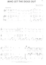 télécharger la partition d'accordéon Who let the dogs out (Interprètes : Baha Men) (Disco) au format PDF