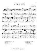 télécharger la partition d'accordéon In the garden (Chant de Noël) au format PDF