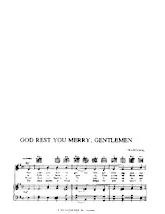 scarica la spartito per fisarmonica God rest you merry Gentlemen (Chant de Noël) in formato PDF