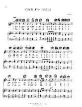 télécharger la partition d'accordéon Deck the halls (Chant de Noël) au format PDF