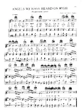 scarica la spartito per fisarmonica Angels we have heard on high (Westminster Carol) (Chant de Noël) in formato PDF