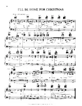 télécharger la partition d'accordéon I'll be home for Christmas (Chant de Noël) au format PDF