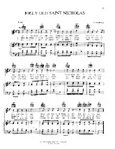 scarica la spartito per fisarmonica Jolly old Saint Nicholas (Chant de Noël) in formato PDF