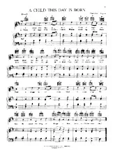scarica la spartito per fisarmonica A Child this day is born (Chant de Noël) in formato PDF