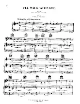 télécharger la partition d'accordéon I'll walk with God (Chant de Noël) au format PDF