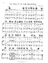 télécharger la partition d'accordéon Go tell it on the mountain (chant de Noël) au format PDF
